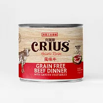 紐西蘭 CRIUS克瑞斯天然無穀全齡貓用低敏主食餐罐_風味牛_175克_24罐