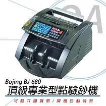 【Bojing】BJ─680 六國貨幣 頂級專業型點驗鈔機 (可點台幣、人民幣、美金、歐元、日幣、港幣)