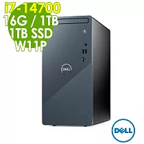 Dell 戴爾 Inspiron 3030T 商用雙碟電腦(i7─14700/16G/1TB+1TB SSD/W11P)特仕桌上型電腦