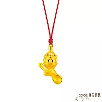 J’code真愛密碼金飾 好命龍總來硬金墜子 送紅繩項鍊