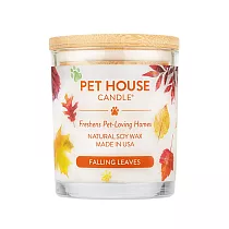 【PET HOUSE】室內除臭寵物香氛蠟燭─木蓋255g─秋風落葉