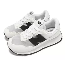 New Balance 童鞋 237 寬楦 白 黑 中童 小朋友 復古 麂皮 休閒鞋 運動鞋 NB PH237DEP─W
