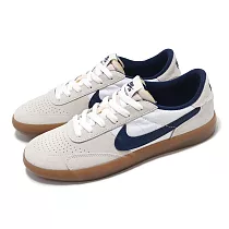 Nike 滑板鞋 SB Heritage VULC 男鞋 米白 藍 膠底 麂皮 休閒鞋 運動鞋 CD5010─102