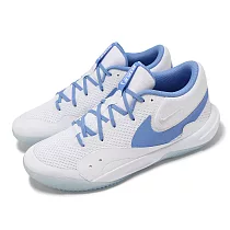 Nike 排球鞋 Hyperquick 男鞋 白 藍 透氣 輕量 支撐 室內運動 羽排鞋 運動鞋 FN4678─101