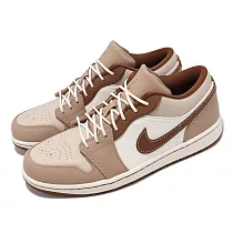 Nike 休閒鞋 Air Jordan 1 Low SE 男鞋 女鞋 棕 白 Tan Brown AJ1 皮革 HF5753─221