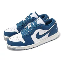 Nike 休閒鞋 Air Jordan 1 Low SE Industrial Blue 男鞋 藍 白 AJ1 FN5214─141