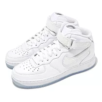 Nike 休閒鞋 Wmns AF1 Mid YOD 女鞋 白 冰底 鱷魚紋 百搭 Air Force FN4274─100