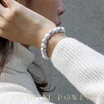 【Crystal Power 克里斯能量水晶】白紋石能量水晶手鍊 S