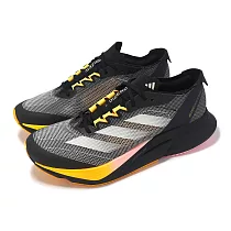 adidas 慢跑鞋 Adizero Boston 12 M 男鞋 黑 橘黃 輕量 緩衝 輪胎大底 運動鞋 愛迪達 IF9212 29cm 黑 橘黃