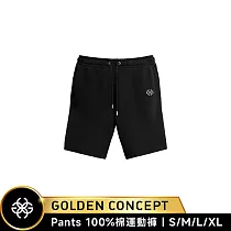 ★送原廠好禮★Golden Concept Sweat Shorts 棉質運動短褲 CT─SS617 XL 黑色/白刺繡