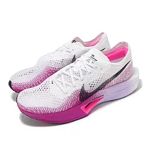 Nike 競速跑鞋 ZoomX Vaporfly Next% 3 男鞋 白 紫 輕量 碳板 推進 DV4129─104