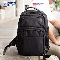【Travel Blue 藍旅】魅力款 商務背包─黑 後背包/筆電包/防水電腦包/雙肩包/商務背包 TB3020 黑色