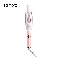 【KINYO】植感系粉櫻光感自動捲髮棒|國際電壓|速熱|蛋白塗層 KHS─3203