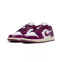 W Air Jordan 1 Low Fireberry 白紫 AJ1 低筒 休閒鞋 女鞋 DC0774─161 US6 白紫