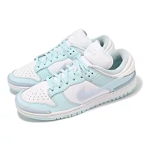 Nike 休閒鞋 Wmns Dunk Low Twist 女鞋 男鞋 白 水藍 低筒 經典 情侶鞋 DZ2794─103
