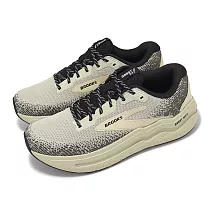 Brooks 慢跑鞋 Ghost Max 2 男鞋 米白 黑 緩衝 厚底 弧形大底 魔鬼極致 運動鞋 1104311D092