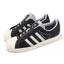 adidas 休閒鞋 Superstar 男鞋 黑 灰 貝殼頭 三葉草 復古 愛迪達 IF1780