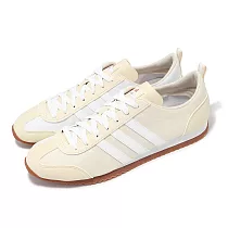 adidas 休閒鞋 VS JOG 2.0 男鞋 女鞋 米白 奶茶 膠底 復古 情侶鞋 愛迪達 JI2435