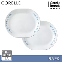 【美國康寧 CORELLE】鄉野藍2件式腰子盤組─B01
