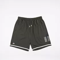 NBA 印花織帶 男女休閒短褲─3425122170 M 灰色