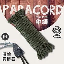 小樹屋─10米登山露營戶外萬用反光傘繩 贈滑輪調節扣 晾衣繩 曬衣繩 健行急難救助繩
