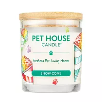【PET HOUSE】室內除臭寵物香氛蠟燭─木蓋255g ─雪錐冰沙