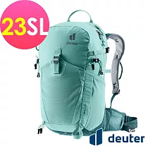 【deuter 德國】TRAIL 23SL 輕量拔熱透氣背包3440424─ 湖綠