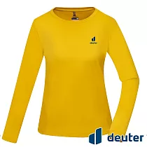 【deuter 德國】女款長袖吸濕排汗T恤DE─T2404W*─ M 薑黃