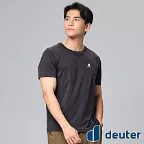 【deuter 德國】男款吸濕排汗輕薄短袖T恤DE─T2401M*─ L 黑