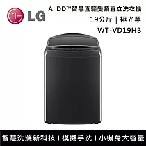 LG樂金 WT─VD19HB 19公斤 AI DD™蒸氣直驅變頻直立洗衣機 含基本安裝+舊機回收 極光黑