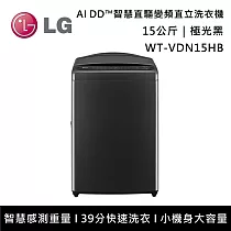 LG樂金 WT─VDN15HB 15公斤 AI DD™智慧直驅變頻洗衣機 含基本安裝+舊機回收 極光黑