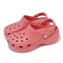 Crocs 洞洞鞋 Classic Platform Clog W 女鞋 胭脂暖紅 經典雲朵克駱格 厚底 卡駱馳 2067506XF