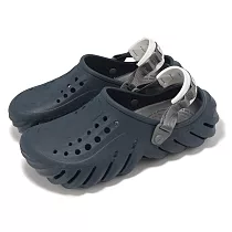 Crocs 洞洞鞋 Echo Clog 男鞋 女鞋 暗藍色 波波克駱格 休閒鞋 涼拖鞋 卡駱馳 20793748I