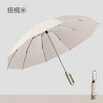 【APEX】10骨環扣自動反向PG傘 (雨傘/反向傘/摺疊傘/自動傘/車用傘/晴雨傘/遮陽傘/陽傘) 梧桐米