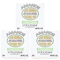 LOCCITANE 歐舒丹 甜杏去角質皂 50g*3(百貨專櫃貨)