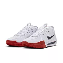 NIKE G.T. CUT 3 EP 男籃球鞋─白紅─DV2918103 US11 白色