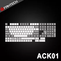 FANTECH PBT撞色十字軸可替換鍵帽套組(ACK01) ─ 淺灰款