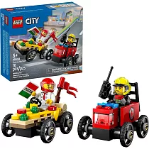 樂高LEGO 城市系列 ─ 60458 披薩vs.消防車賽車套裝