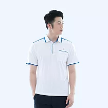 【遊遍天下】男款抗UV防曬吸濕排汗速乾短袖機能POLO衫(GS1045) 5XL 白色