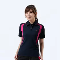 【遊遍天下】MIT女款顯瘦抗UV吸濕排汗機能格紋POLO衫 GS1063 (M─5L 大尺碼) 5XL 丈青