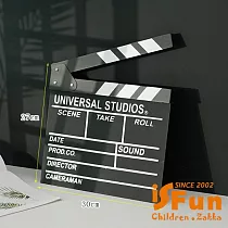 【iSFun】電影道具 木製開麥拉導演板