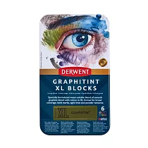 DERWENT 德爾文水性石墨塊XL─6色 DW2306175