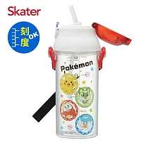 日本 Skater 吸管型定量飲水壺(480ml)─寶可夢