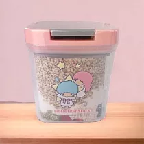 【三麗鷗 Sanrio】密封罐 方形氣密防潮罐 雙子星