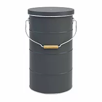日本渡邊金屬|OBAKETSU手工製儲米桶 10kg 灰色