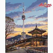 ArtLife藝術生活【DT241】首爾塔_DIY 數字 油畫 彩繪
