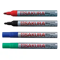 【SAKURA 櫻花】白板筆 2.0mm 24支 / 件 XLWBK(紅、黑、藍、綠) 紅