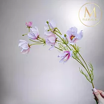 【Floral M】初戀少女粉色波斯菊仿真花花材 (3入組)