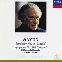 海頓：第96號交響曲「奇蹟」、第104號交想曲「倫敦」