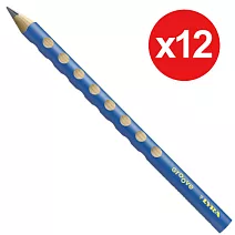 【德國LYRA】Groove三角洞洞鉛筆 12入_ (藍)